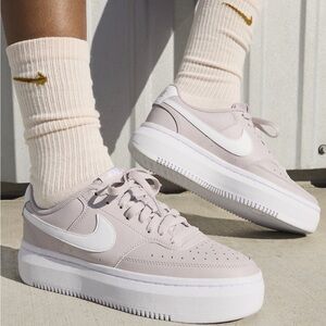 Nike Court Vision Alta women's shoes in a "Platinum Violet"